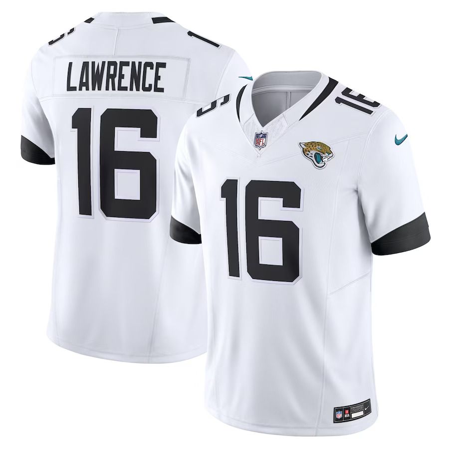 Men Jacksonville Jaguars 16 Trevor Lawrence Nike White Vapor F.U.S.E. Limited NFL Jersey